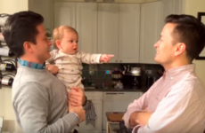 This baby got super confused when he was babysat by his dad's twin