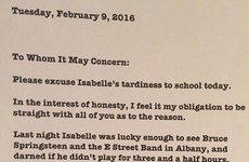 A dad took his daughter to a Springsteen concert, wrote her amazing late note