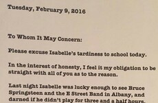 A dad took his daughter to a Springsteen concert, wrote her amazing late note