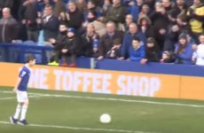 9-year-old fan with cerebral palsy reacts after winning Everton Goal of the Month
