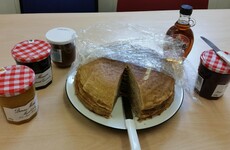 French people are calling this photo of a stack of crepes an 'act of war'