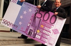You better spend your €500 notes quickly, the big purple one could soon be scrapped