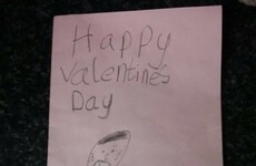 This Irish kid made a hilariously inappropriate Valentine's card for his Dad