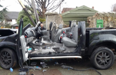 A man is in a serious condition after a road crash in Dublin this morning