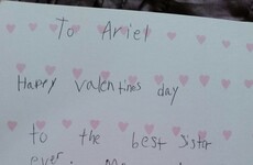 A little boy made a painfully honest Valentine's Day card for his sister