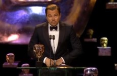 Leo DiCaprio thanked 'British actor Daniel Day-Lewis' in his BAFTAs speech