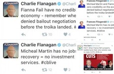 Matchy-matchy: Fine Gael ministers send the same tweets, word for word, during live debate