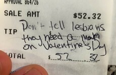A chef told this lesbian couple that they need a man, so they left him this excellent tip