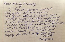 This guy lost this wallet... and got the worst note from the person who found it