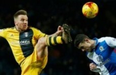 Blackburn's Irish midfielder needed 20 stitches after headbutting Jamie O'Hara's studs