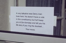 This Donegal woman has a unique way of keeping politicians from her door
