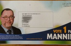 Waterford people won't be one bit happy with the address on this campaign leaflet...