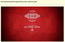 Dublin's newest pub is looking for 'red-haired bar staff'
