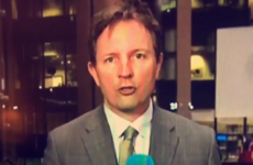 Everybody noticed this RTÉ reporter getting tongue-tied on the news last night