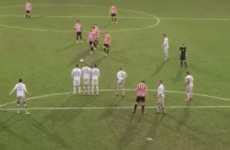 Cheltenham Town treat us to one of the all-time great free-kick routines