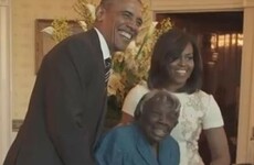 Take a break and watch this 106-year-old dance with the Obamas