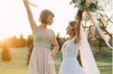 Taylor Swift totally stole the show at her best mate's wedding... the Dredge