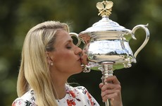 Angelique Kerber's Australian Open trophy has finally shown up... in the post