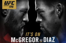 Conor McGregor to move up to 170lbs to face Nate Diaz at UFC 196
