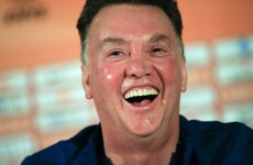Louis van Gaal's press conference took on a rather raunchy tone earlier