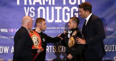 Carl Frampton plays some Stevie Wonder to wind up Quigg in dressing room row