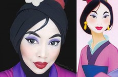 This woman uses her hijab to transform herself into Disney princesses