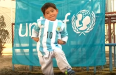 Remember the boy with the plastic bag Messi shirt? His hero sent him the real deal to wear instead