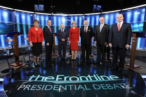 All seven candidates at the Frontline debate last night.