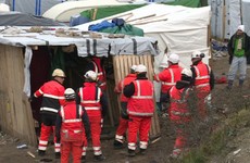 Water cannon used as Jungle camp gets bulldozed
