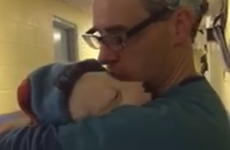 This video of a vet comforting a scared puppy after surgery is going super viral