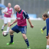 The new Fifa president enjoyed a kick around with a host of football legends on his first day