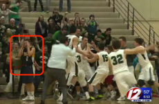 A basketball team celebrated their 'win' with 1 second on the clock... guess what happened next