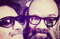 Michael Stipe, Bono and The Edge went on a selfie session in Dublin last night
