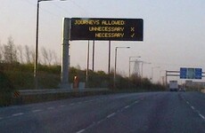 This image wonderfully sums up Irish weather conditions this morning