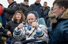 Take a break and watch two astronauts return to Earth after a year in space
