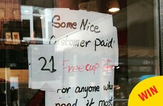 This coffee-based act of kindness by a sound Dubliner is just lovely