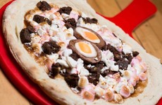 Some madman has created a Creme Egg pizza