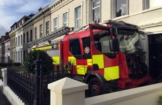Two men arrested after crashing stolen fire engine