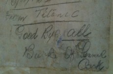 Letter in a bottle from Titanic victim goes on display