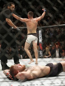 In pics: Nate Diaz chokes the last breath from Conor McGregor's reign of dominance