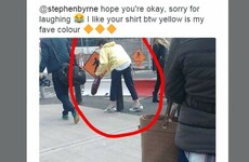This RTÉ presenter took a 'bollard to the balls' and of course the internet caught it