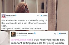 Kim Kardashian has hit back at the celebrities who criticised THAT nude selfie