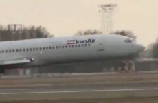 Watch: Iranian Boeing 727 lands without front wheels