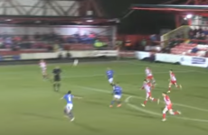 Once-capped Ireland international Michael Doyle with an unreal 30-yard volley for Pompey