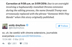 This magazine just printed the best Donald Trump correction ever