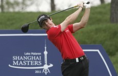 Rory does his talking on the course as he's out on his own in Shanghai