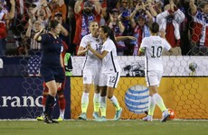 Alex Morgan scored a beautiful goal straight out of Gazza's Euro 96 playbook