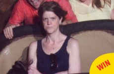 The internet can't get enough of this woman's sourpuss rollercoaster photo