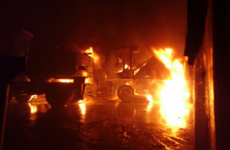 Dublin Fire Brigade dealt with this multi-vehicle fire last night