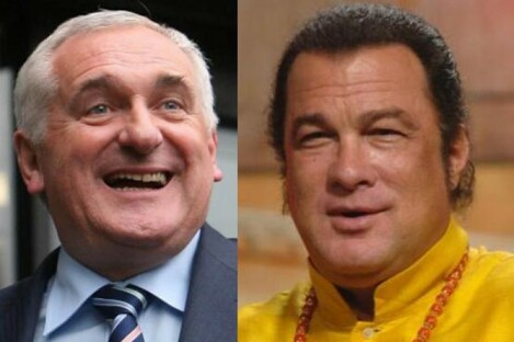 Bertie Ahern and Steven Seagal competed for our attention